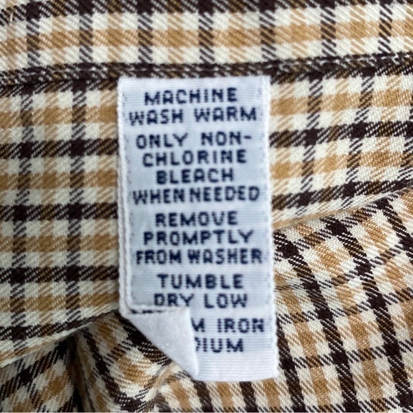 Polo Ralph Lauren Men’s Plaid Button Down Lowell Sport Shirt Brown Gold Size XL - Picture 5 of 5